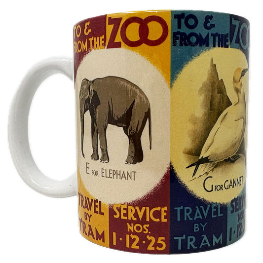 Tram posters mug Edinburgh Zoo memories