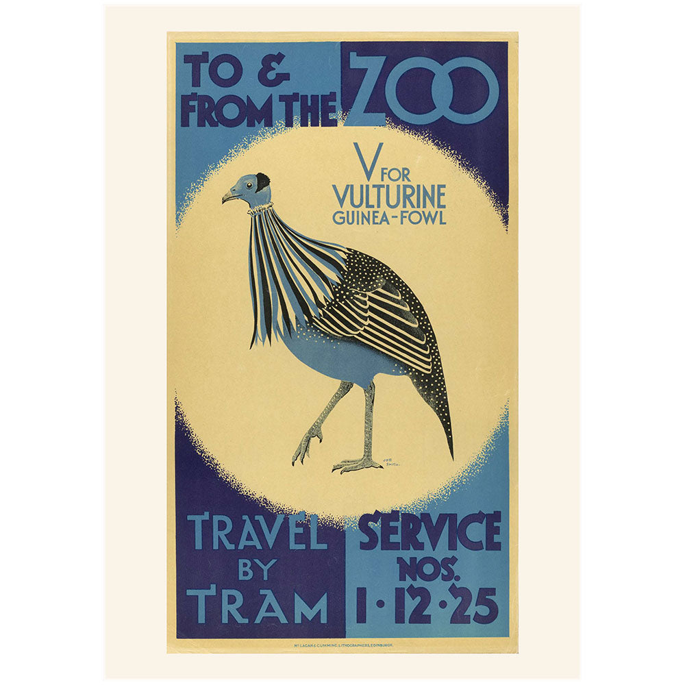 Edinburgh Zoo memories tram posters A4 collection (6 prints)