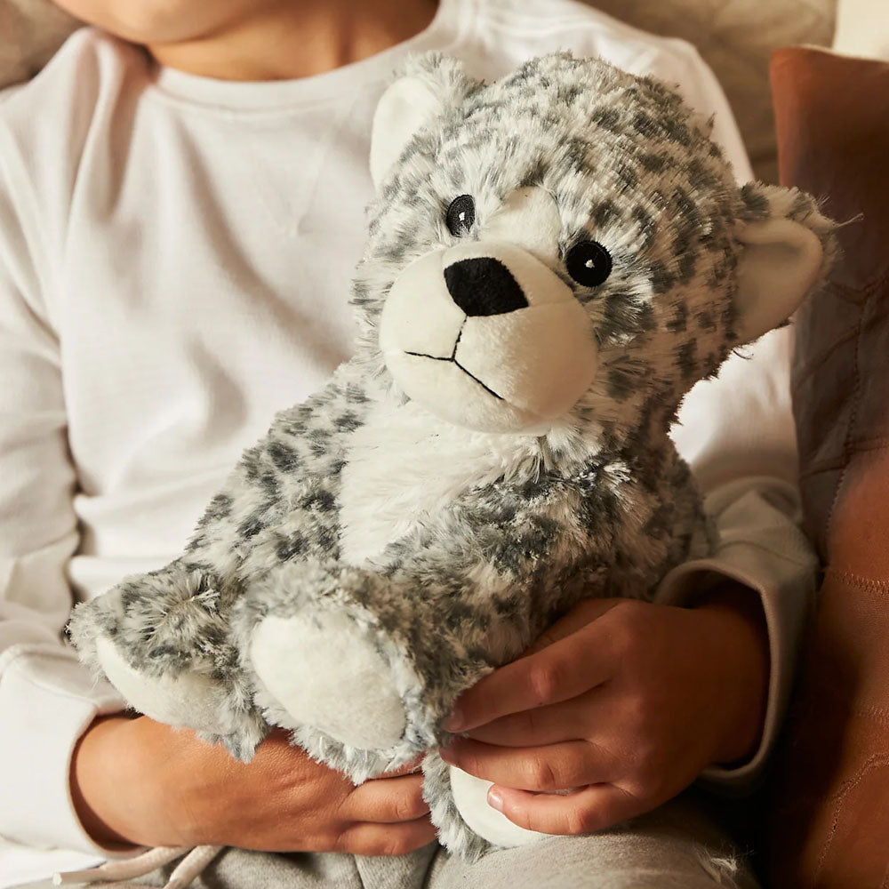 Cozy warmer cute snow leopard