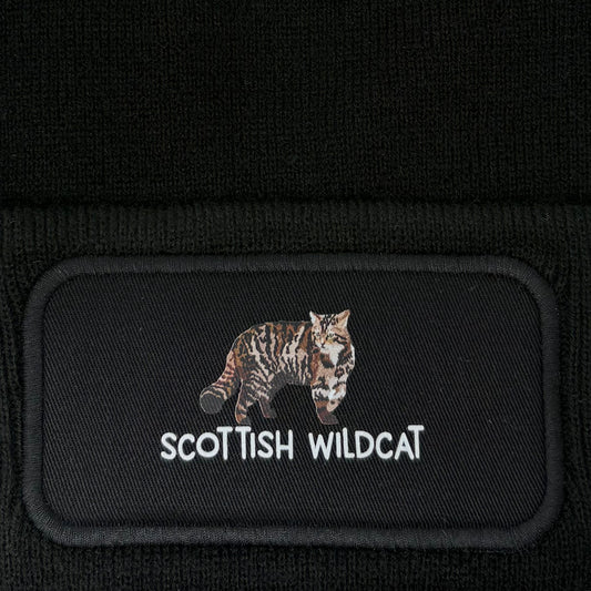 Highland Wildlife Park wildcat beanie - black