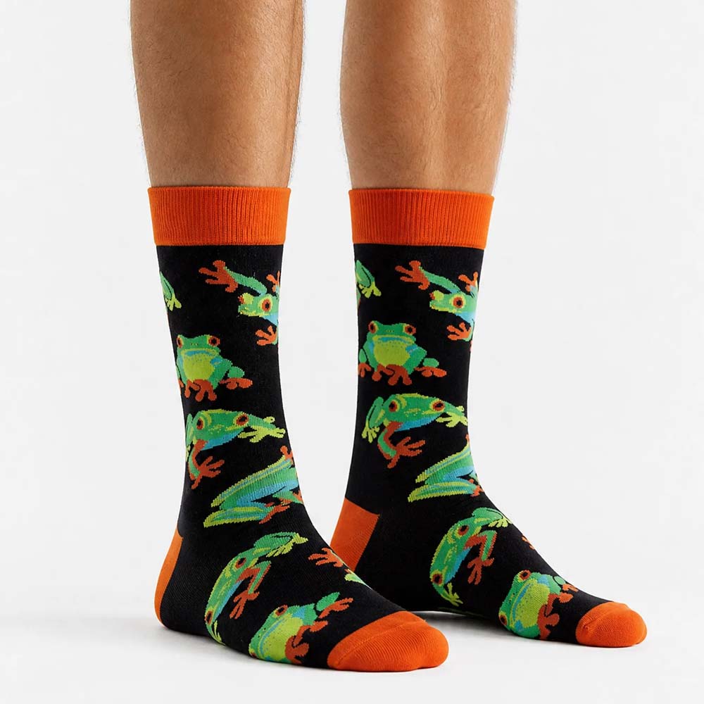 Socktopus frog socks - dark navy