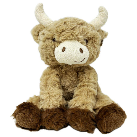 This 15cm Eco Baby Hamish Highland Cow Soft Toy is 100% Recycled and 100% Huggable. 
The perfect gift for babies and toddlers.