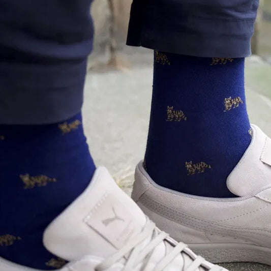 Wildcat Socks - Navy
