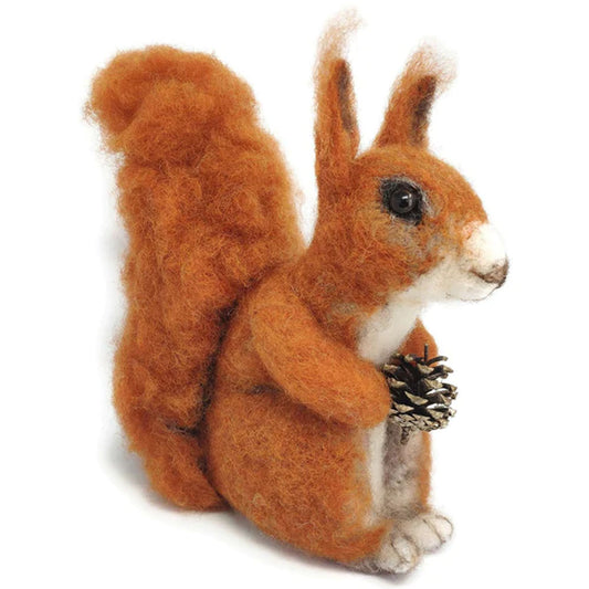 Create this wonderful shy Highland red squirrel, complete with a very generous bushy tail! The Crafty Kit Company's needle felting kit contains everything you need to make this beautiful needle felted Red Squirrel.