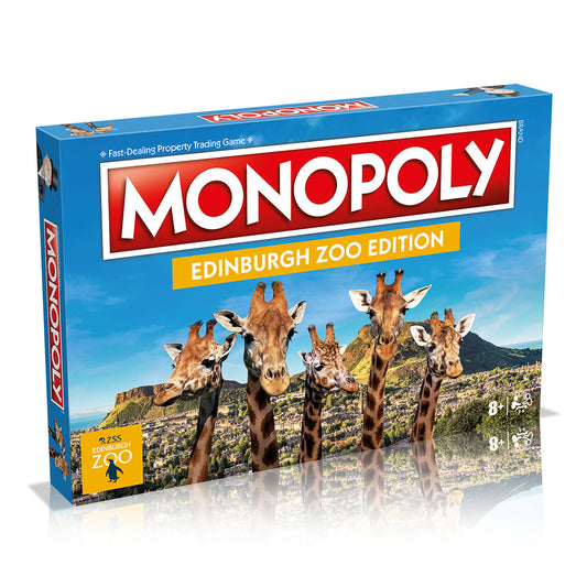 Ever wanted to own your very own portion of the zoo? Well, now you can, and from the comfort of your coffee table, with the new Monopoly Edinburgh Zoo Edition. Forget Pall Mall and Old Kent Road: this is much more fun. Choose your favourite animals to adopt, from the western grey kangaroo to the giant panda, via geckos, armadillos, tigers and more. Build the enclosures and habitats they need to thrive. Instead of Community Chest and Chance, use Wild Cards and Animal Antics to get ahead of your opponents.