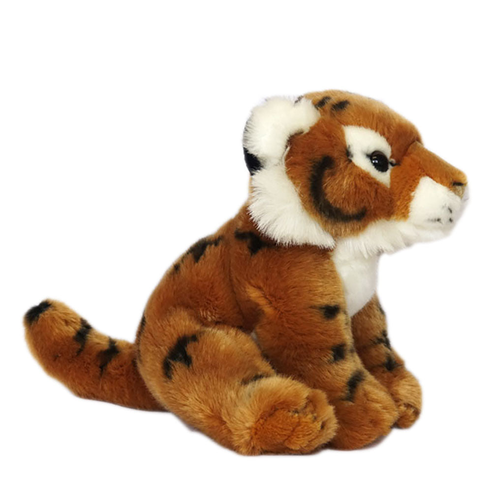 This tiger by Nature Planet is so soft and cuddly. By purchasing this tiger you will be supporting an education project in Indonesia through Plan International. The tiger toy stands approximately 22cm (7.5") tall. Please note: Due to shortages in supply, current stock may not include an Edinburgh Zoo logo on the label. We hope that this is only a temporary situation.