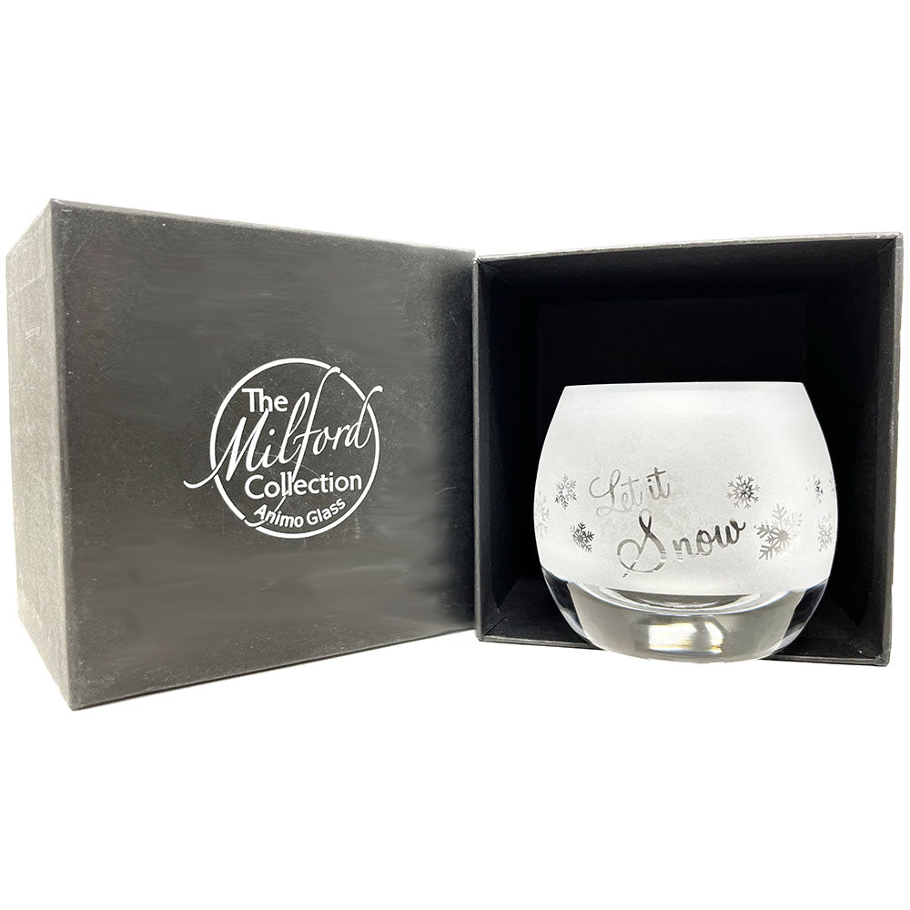 Let It Snow Tealight Holder