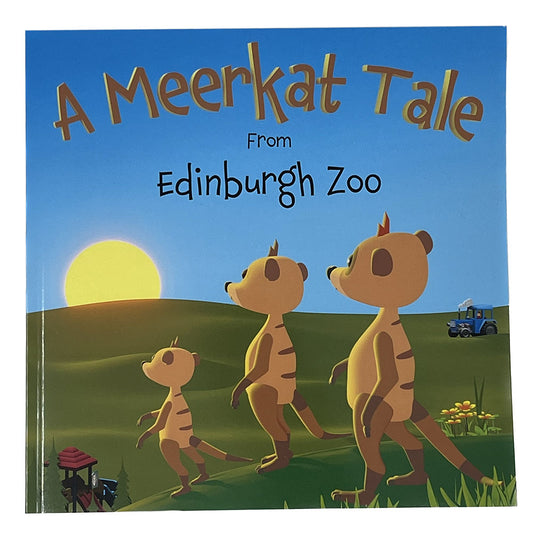 Follow the adventures of A Meerkat Tale from Edinburgh Zoo. An exciting children's book with meerkat's tractors and hedgehogs.