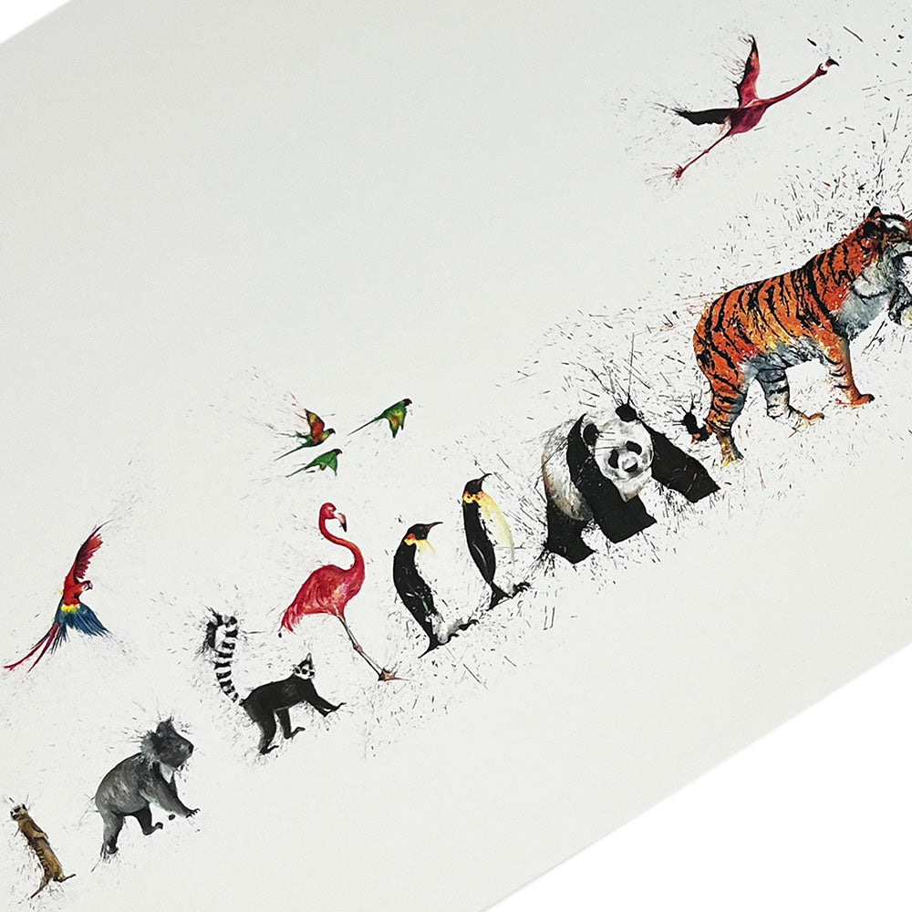 Parade Print by Clare Brownlow 30 x 60cm