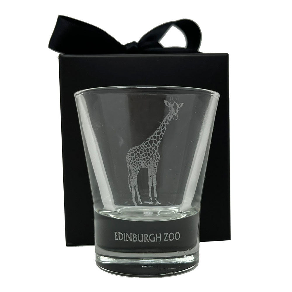 Branded animal shot glass in 5 designs: Penguin & Giant Panda (Edinburgh Zoo) & Snow Leopard, Polar Bear and Wolf (Highland Wildlife Park). These lovely glasses are a great gift and come in a branded gift box. Dimensions: Height 7cm