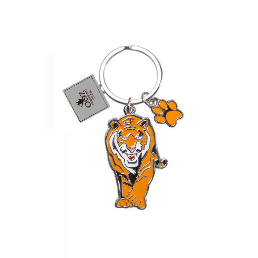 A range of high quality metal keyrings branded with the official Edinburgh Zoo logo. Dimensions: 12 x 5cm. Available in penguin, red panda, tiger and flamingo designs.