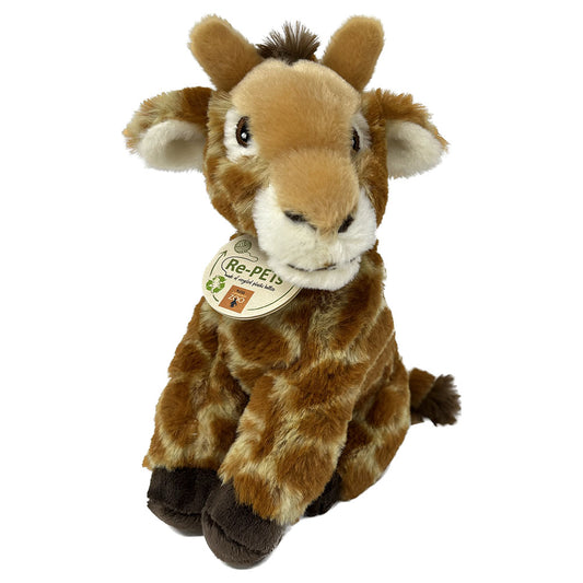 This Re-Pets Giraffe soft toy from Nature Planet is a soft and huggable pal, made with re-pets technology so eco friendly too.