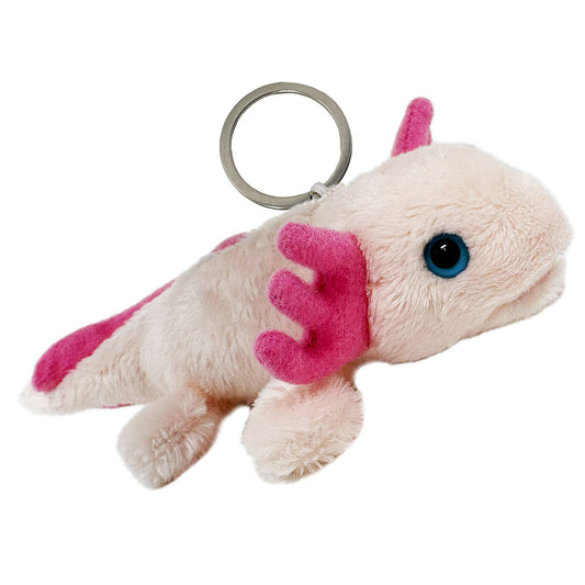 Axolotl plush key ring