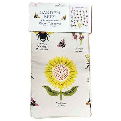 Introducing the Garden Bees Cotton Tea Towel, the perfect addition to any gardening enthusiast's kitchen. Made from 100% cotton, this tea towel features charming illustrations of garden bees and bee-attracting plants. Stay inspired while keeping your kitchen clean and environmentally friendly with this functional and stylish tea towel.

50 x 70cm