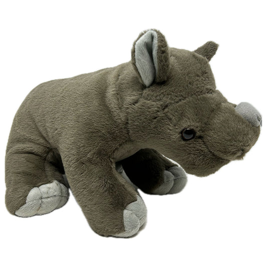 Get ready to cuddle up with this adorable Baby Rhino Soft Toy! This 30cm plush is the perfect addition to any collection, with its tail fluff, detailed feet and oh-so-soft body. It's a must-have for any rhino lover.&nbsp;

Learn about our Rhino here.

22cm

Wipe Clean