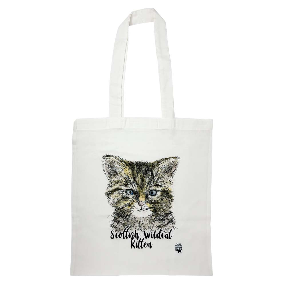 Wildcat Kitten Tote Bag by Catherine Redgate