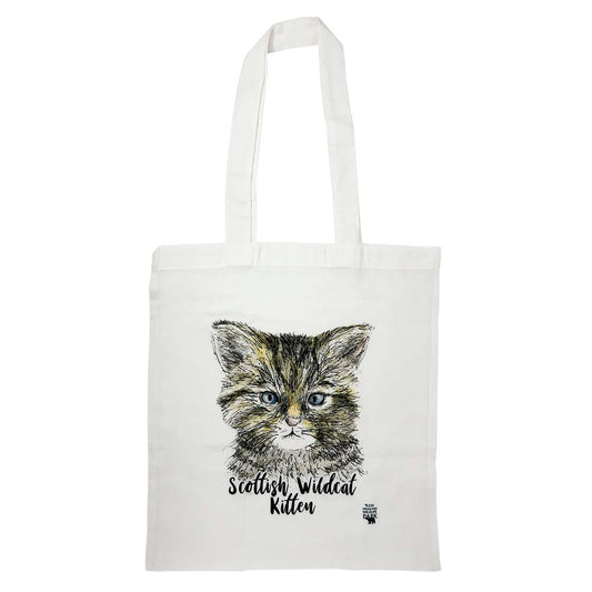 Wildcat Kitten Tote Bag by Catherine Redgate