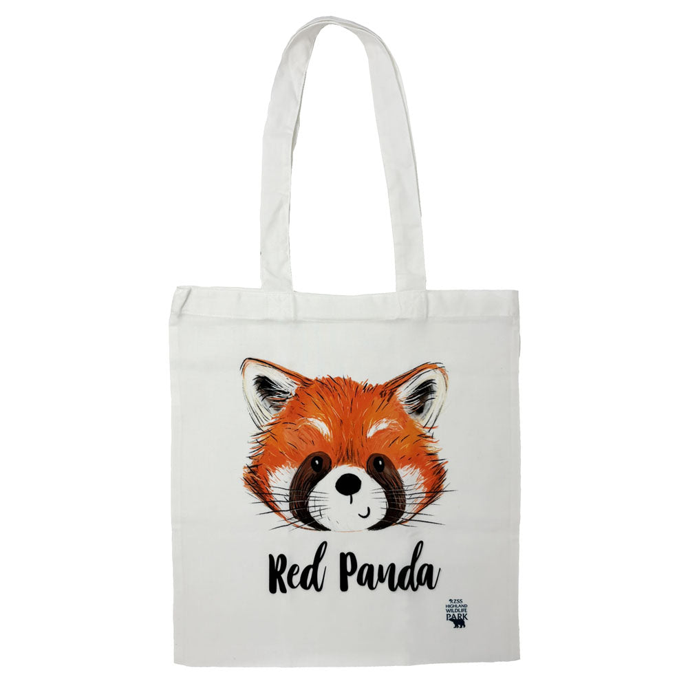 Highland Wildlife Park red panda tote bag by Catherine Redgate