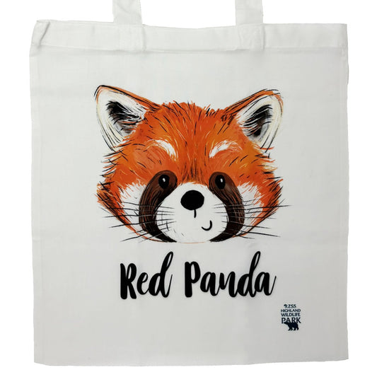 Highland Wildlife Park red panda tote bag by Catherine Redgate