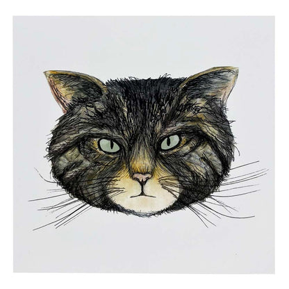 Highland Wildlife Park Wildcat Card by Catherine Redgate