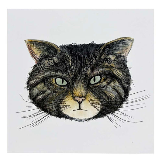 Highland Wildlife Park Wildcat Card by Catherine Redgate