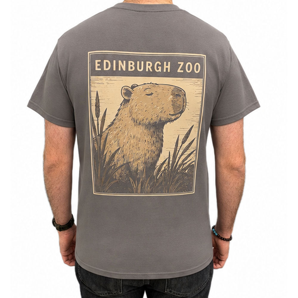 Edinburgh Zoo capy t-shirt - charcoal