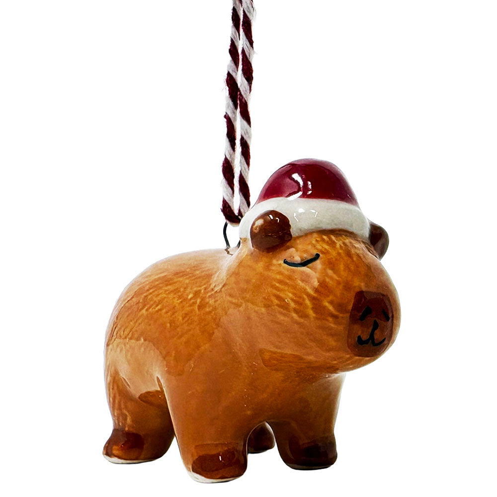 Capybara ceramic hanging decoration