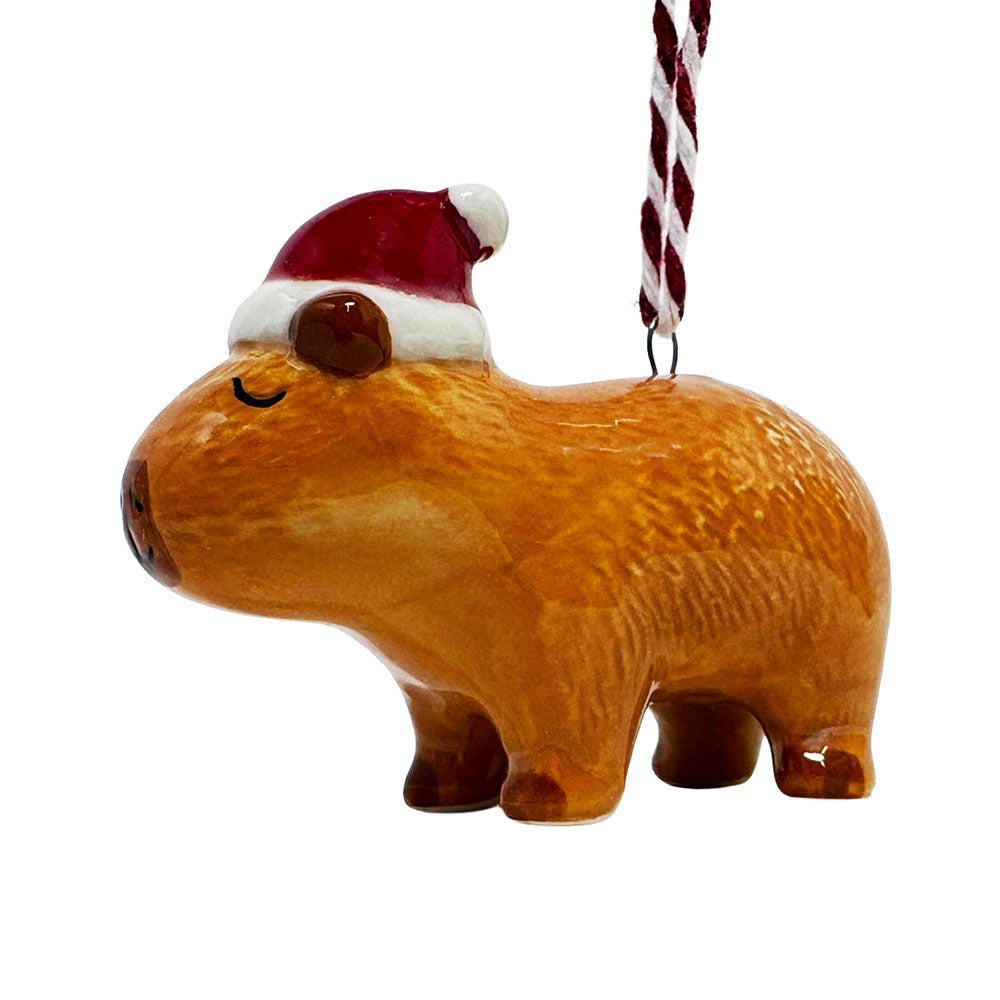 Capybara ceramic hanging decoration