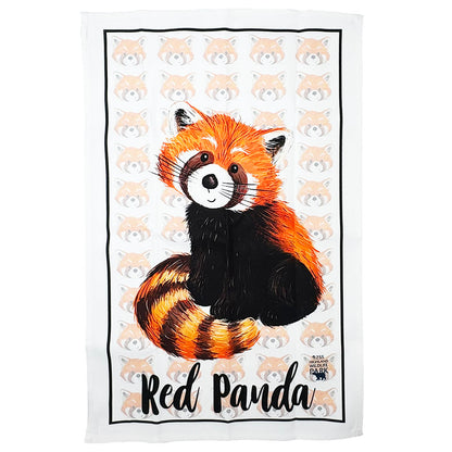 Highland Wildlife Park red panda tea towel Catherine Redgate