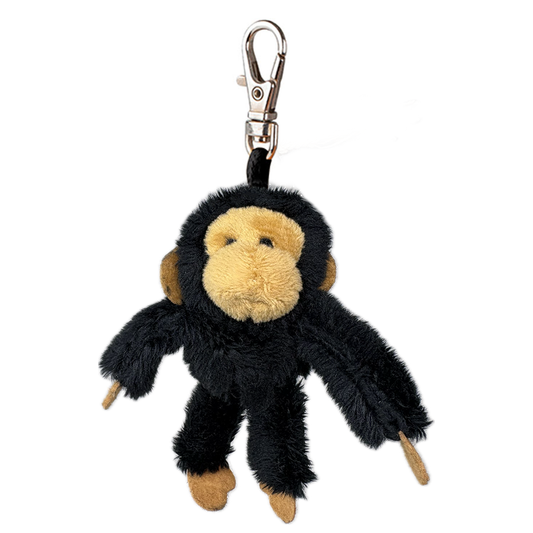 Add a wild touch to your life with this Tiny Softies Chimp Keyring. Attach to keys, zips, bags or anything that takes your fancy.

Age 3 plus.

Appox 10cm