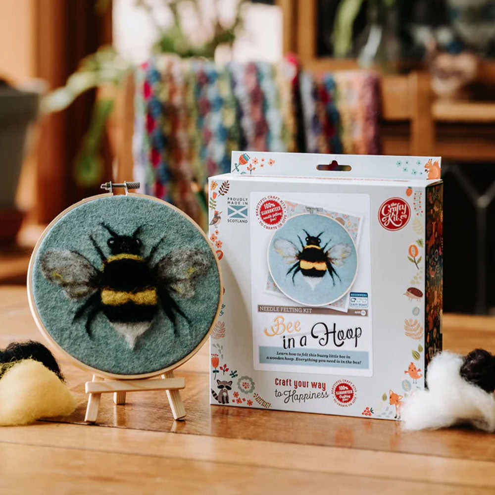 Bee In A Hoop Needle Felting Kit