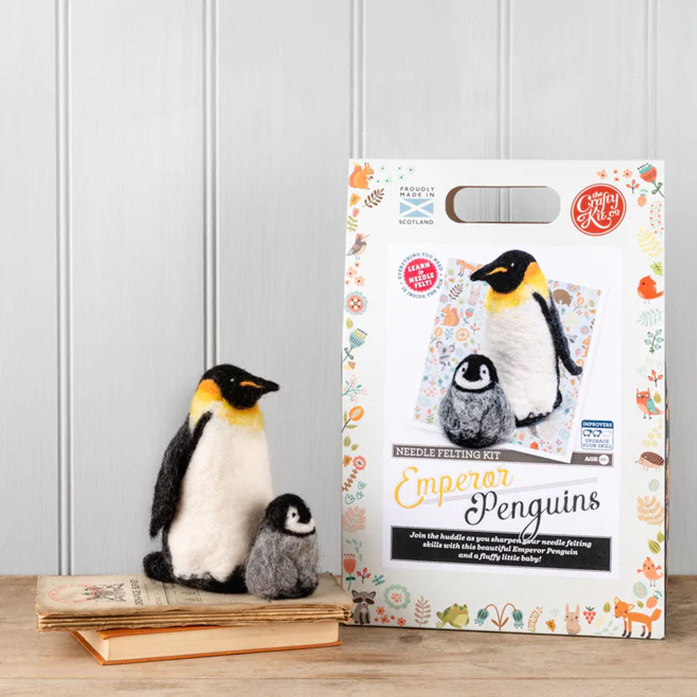 Emperor Penguins Needle Felting Kit