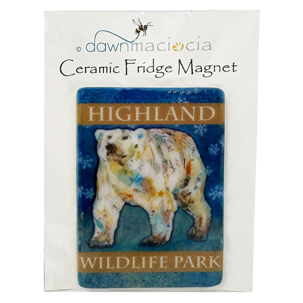 Dawn Maciocia Polar Bear Ceramic Magnet