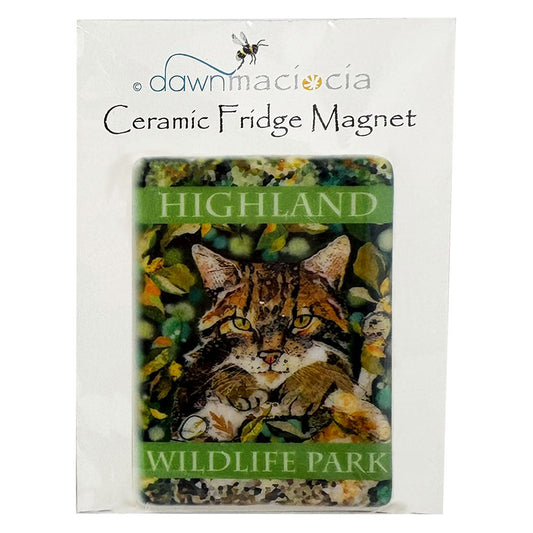 Dawn Maciocia Wildcat Ceramic Magnet
