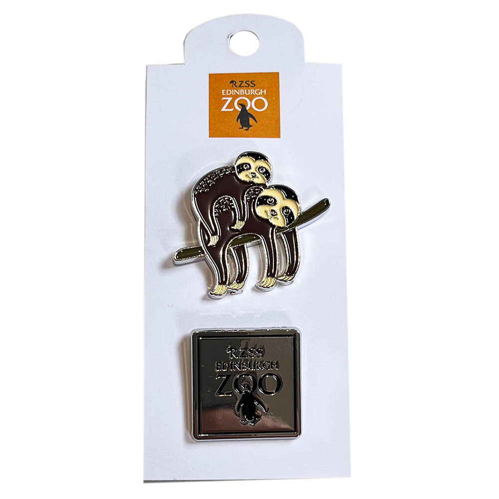 A range of high quality metal pin badges branded with the official Edinburgh Zoo logo. Dimensions: approx. 3 x 2.5cm. Available in sloth, red panda, penguin, flamingo, giraffe, koala and tiger designs.