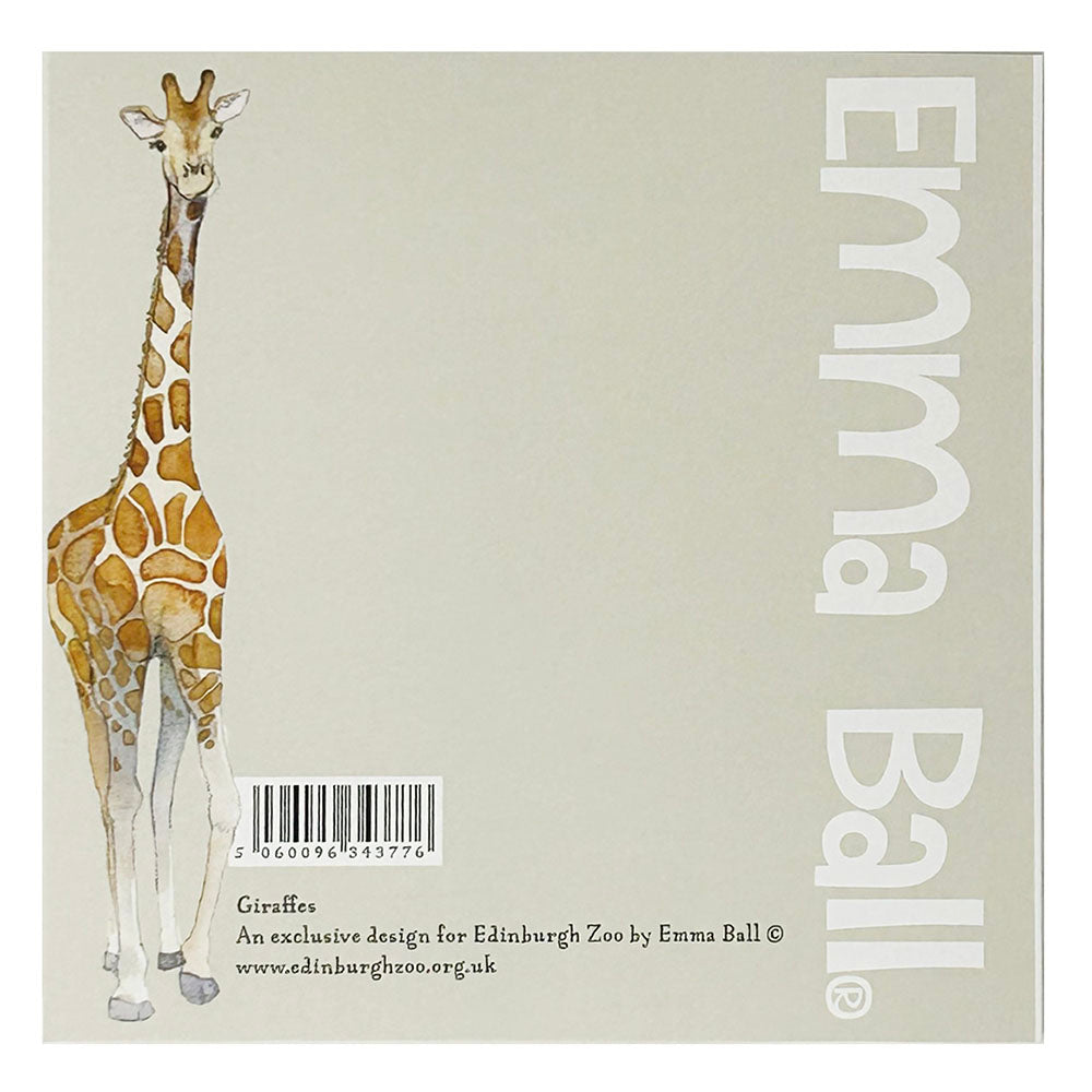 Edinburgh Zoo Giraffes Greetings Card