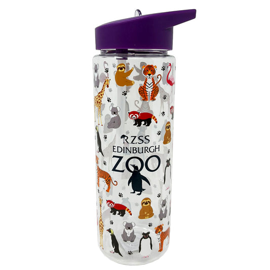 Edinburgh Zoo multi animal water bottle