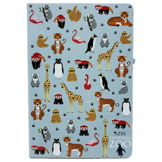 Edinburgh Zoo A5 multi animal notepad