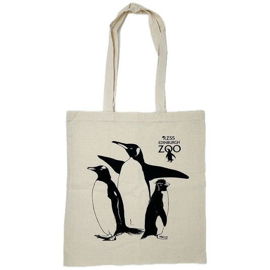 Carry your items with style using one of these exclusive Edinburgh Zoo Cotton Tote Bags. Measuring 38 x 41cm, these bags come in four fabulous styles. Our adorable Haggis the Pygmy Hippo, the famous Edinburgh Zoo Penguins, our charming Red Pandas and our captivating Koalas.