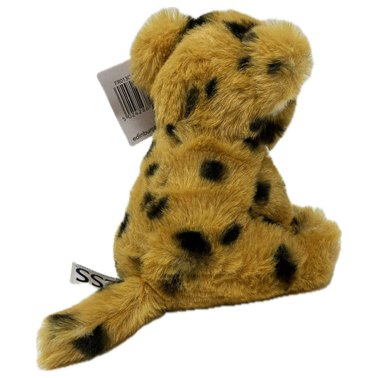 Get your paws on the Edinburgh Zoo branded Cheetah soft toy from the RZSS.

Each super, soft plush toy is made from 100% post consumer recycled&nbsp;PET plastic bottles. Stitched eyes and noses, no beans, whiskers, glitter or sequins.

Approx. 18cm

Hand Wash