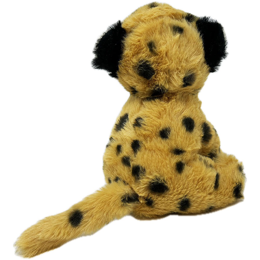 This Re-Pets Cheetah soft toy is a soft and huggable pal, made with eco friendly re-pets technology.

RPET (Recycled Polyethylene terephthalate) comes from plastic that has been used for packaging such as water and juice bottles. The plastic is collected, sorted, cleaned and shredded into pellets that can be melted again and spun into threads. The threads can then be knitted or woven into fabric that can be used in making your new favourite plush toy!&nbsp;

Size: 19cm/7'5"&nbsp;