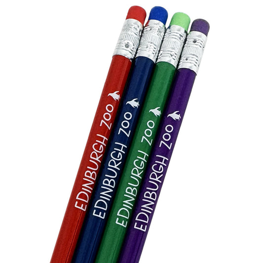Edinburgh Zoo recycled pencil with eraser