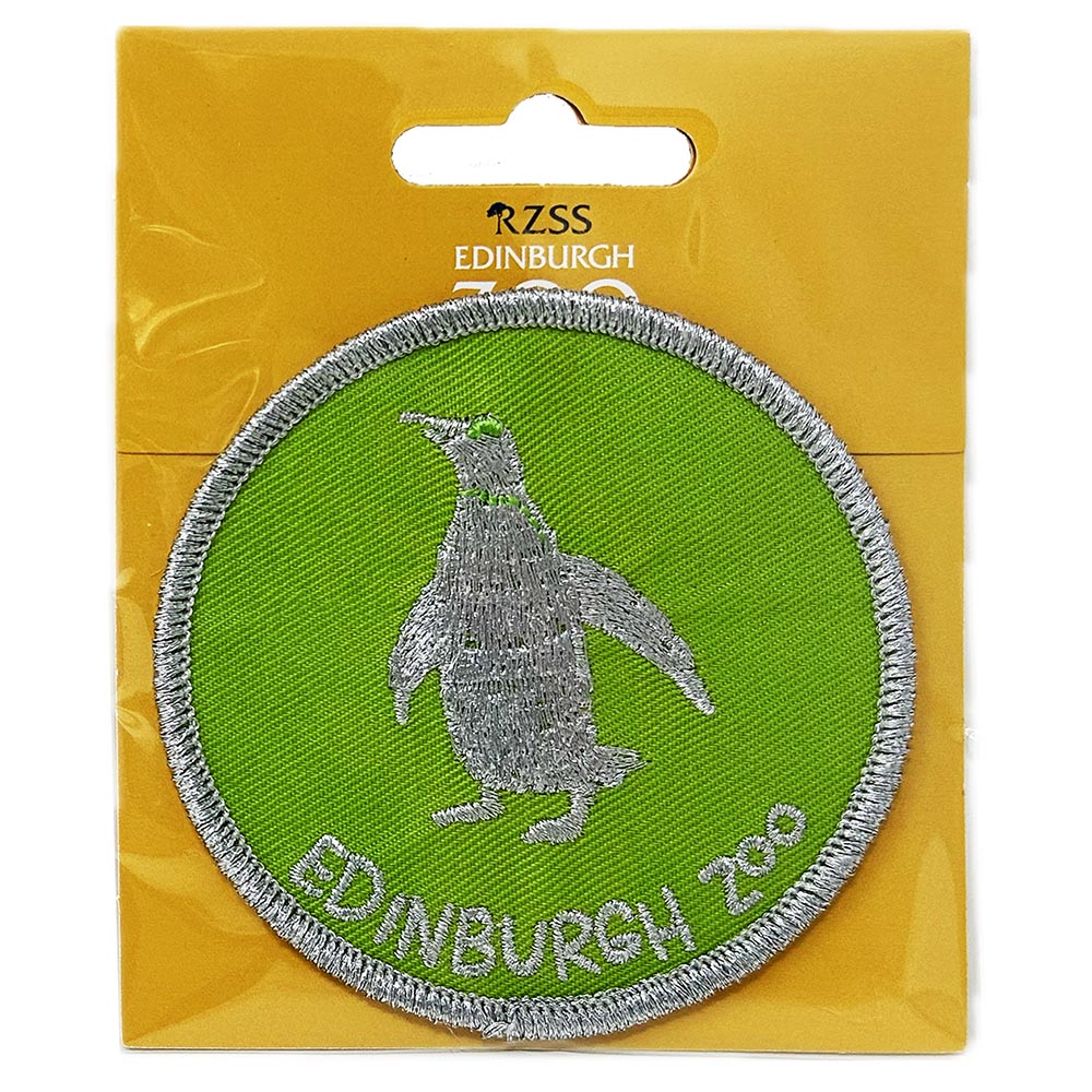 P..p..p..pick up a Penguin Patch with Edinburgh Zoo embroidery.

This fabulous Navy patch with silver embroidery can be ironed or sewn onto various materials.