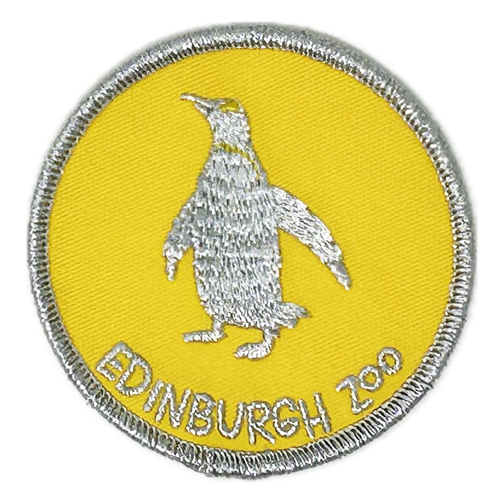 P..p..p..pick up a Penguin Patch with Edinburgh Zoo embroidery.

This fabulous Navy patch with silver embroidery can be ironed or sewn onto various materials.