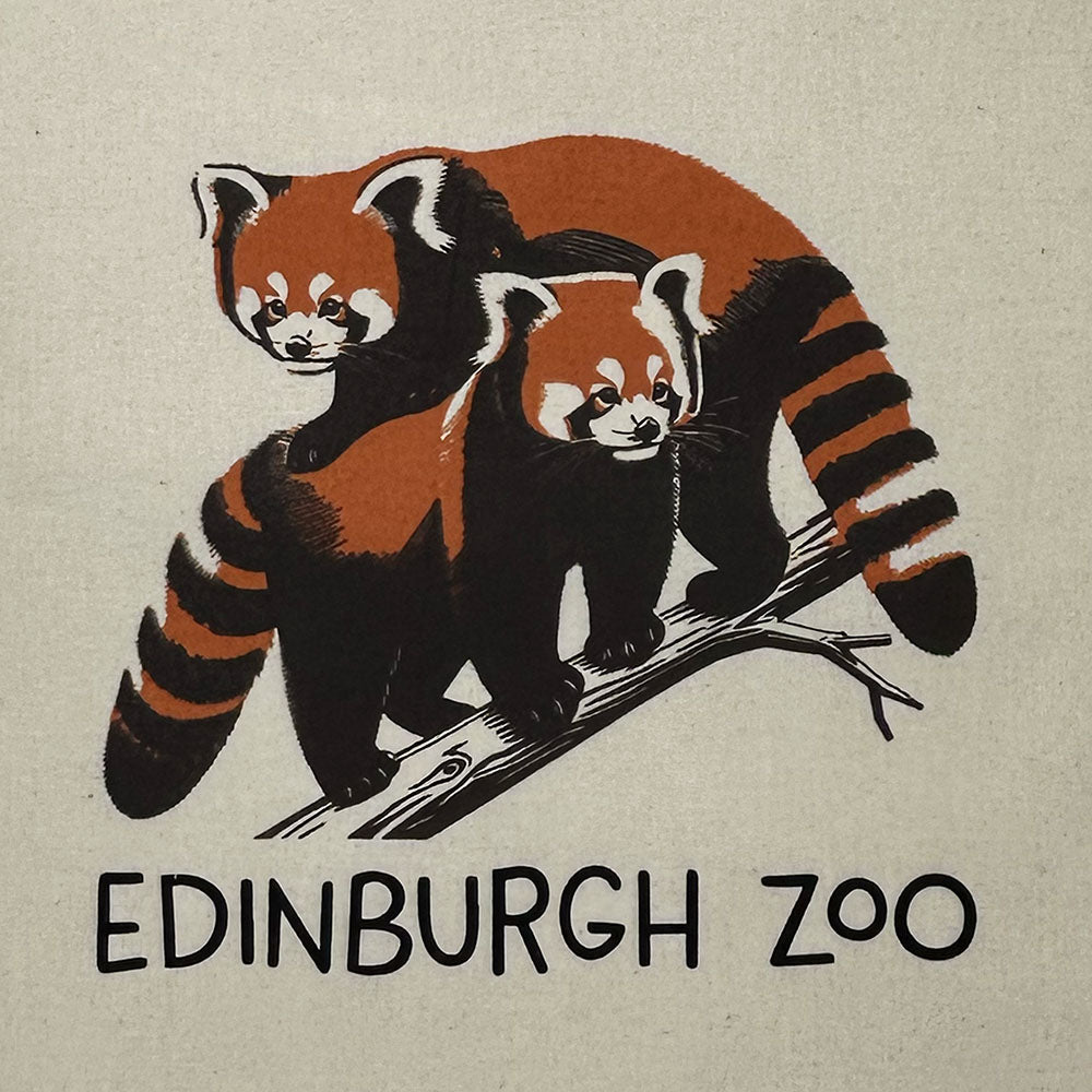 Carry your items with style using this Edinburgh Zoo Red Pandas Cotton Bag! Measuring 38 x 41cm, this bag features our adorable red pandas, showcasing your love for these furry creatures. Perfect for a day at the zoo, it's a fun and practical addition to your collection. Get yours today!