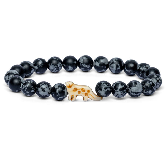Fahlo snow leopard bracelet - stone