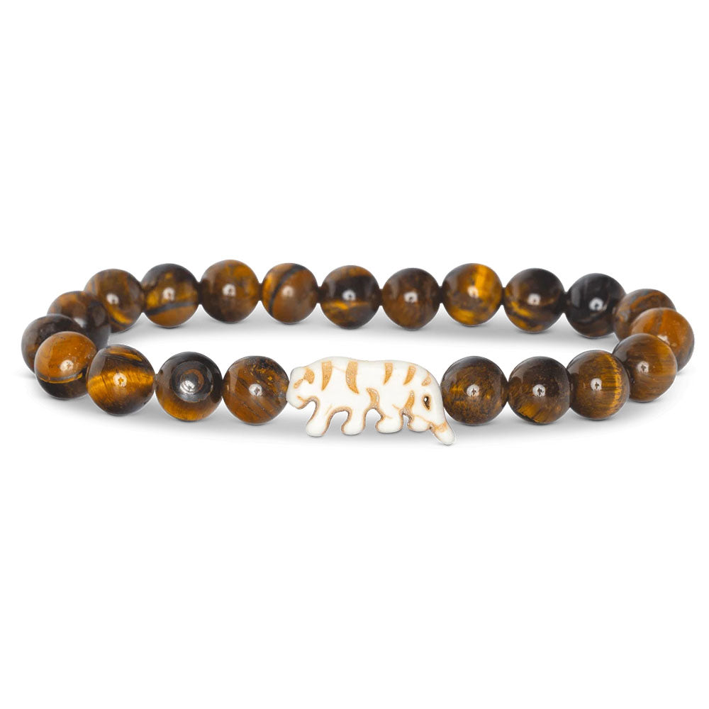 Fahlo tiger bracelet - eye orange/black