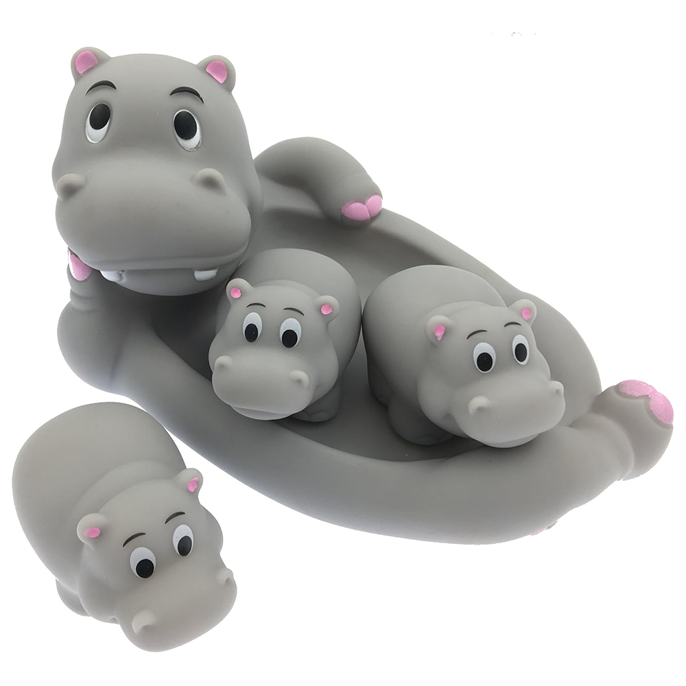 Hippo floaty families in zip bag