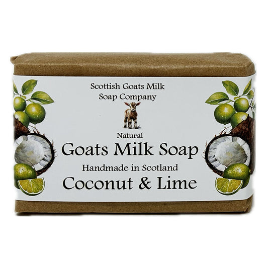 Scottish Goats Milk Soap - Coconut and Lime 95g