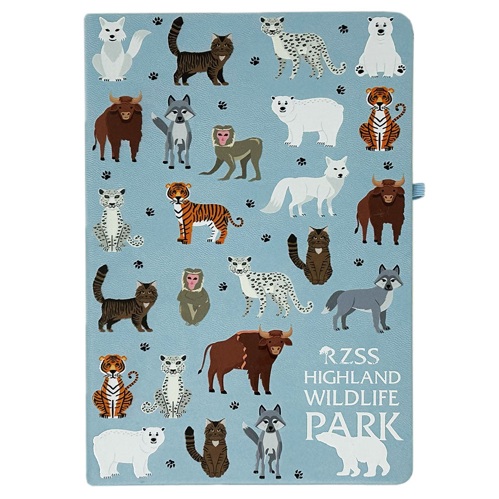 Highland Wildlife Park A5 Notebook Mint Blue